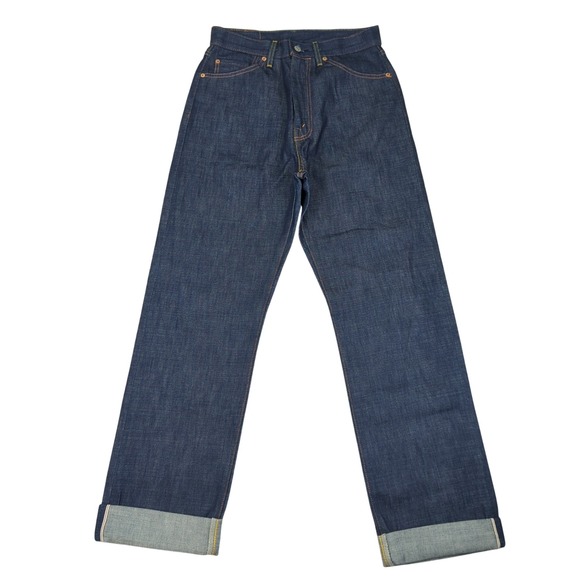 Levi's Vintage LVC 701 Jeans Women s W30 L34 Red Selvedge Denim 50s Rigid  Big E - Picture 1 of 12
